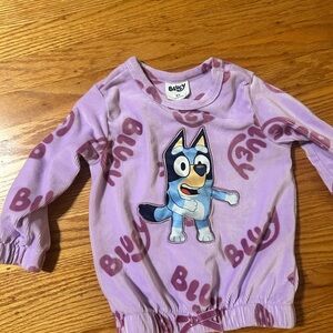 Bluey Kids Long Sleeve Shirt - Lavender Delight